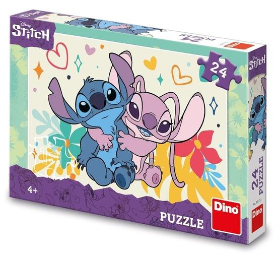 Levně Puzzle 24 Stitch a Angel