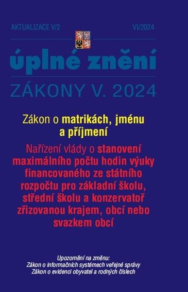 Levně Aktualizace V/2 Zákon o matrikách, jménu a příjmení