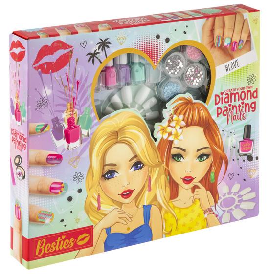 Levně Sada na lakování nehtů Diamond Besties