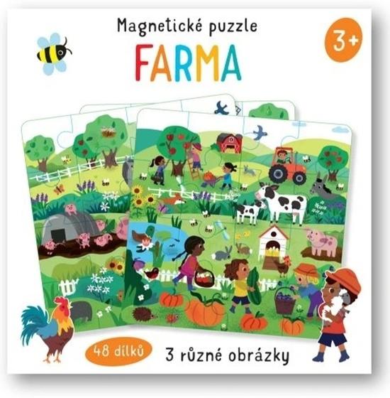 Levně Magnetické puzzle Farma