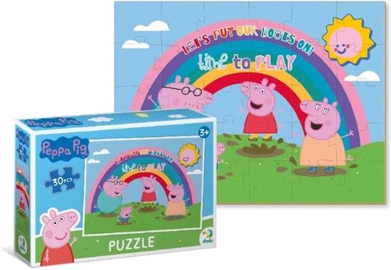 Levně Puzzle Prasátko Peppa Duha