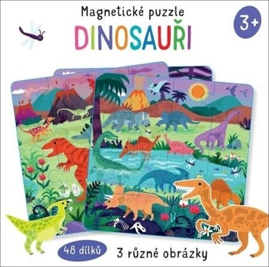 Levně Magnetické puzzle Dinosauři
