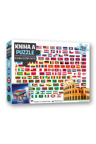 Kniha a puzzle Vlajky celého sveta - 9788056713839