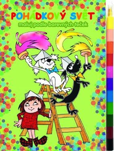 Levně Maluj podle barevných teček + MAXI voskovka Pohádky Z.Smetany