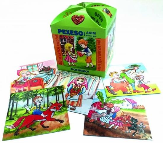 Levně Pexeso v ozdobné krabičce Pohádky