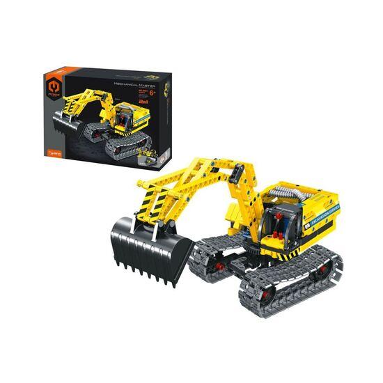 Levně Stavebnice IamMaster bagr/robot 2v1 plast 342 dílků v krabici