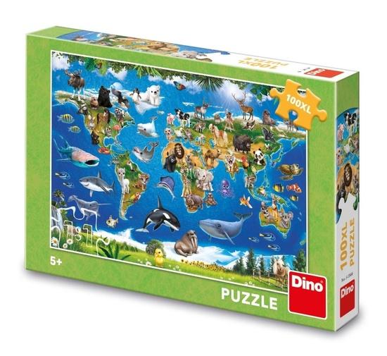 Levně MAPA ZVÍŘAT 100 XL Puzzle