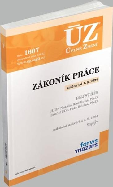 ÚZ 1607 Zákoník práce - 9788074886492
