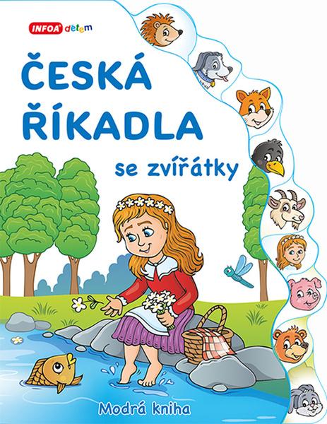 Levně Česká říkadla se zvířátky Modrá kniha