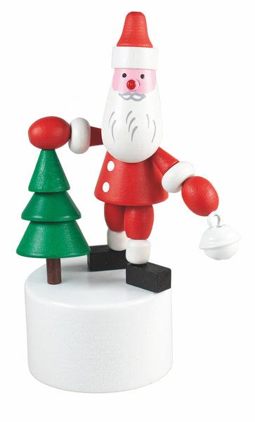 Levně Mačkací figurka Santa s bílou rolničkou