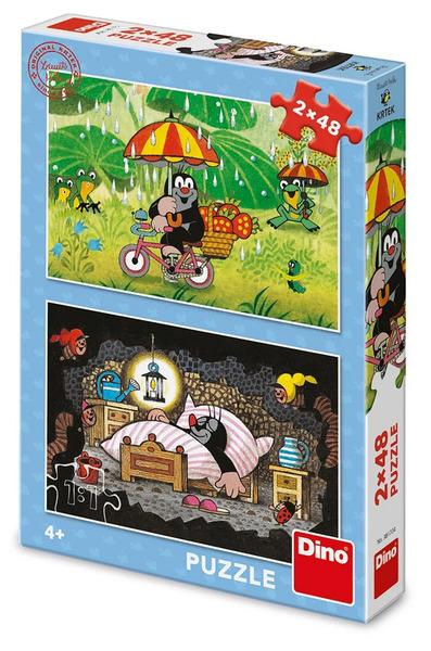 Levně Puzzle 2x48 Krtkův den