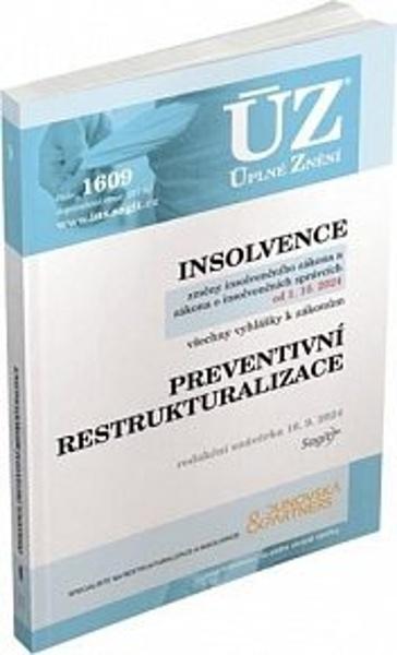 ÚZ 1609 Insolvence - 9788074886515