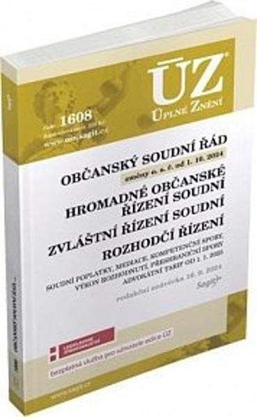 ÚZ 1608 Občanský soudní řád - 9788074886508