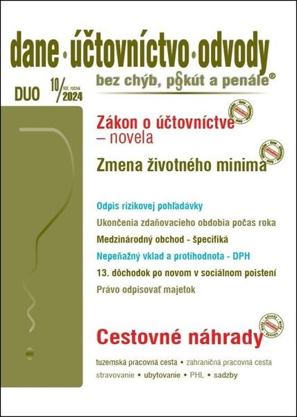 Levně DUO Novela zákona o účtovníctve