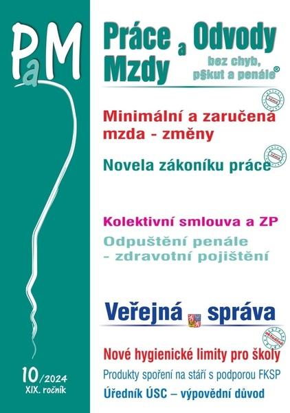 Levně Práce a mzdy 10/2024 Změny v minimální a zaručené mzdě