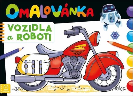 Levně Omalovánka Vozidla a roboti