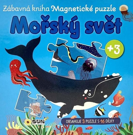 Levně Mořský svět Zábavná kniha Magnetické puzzle
