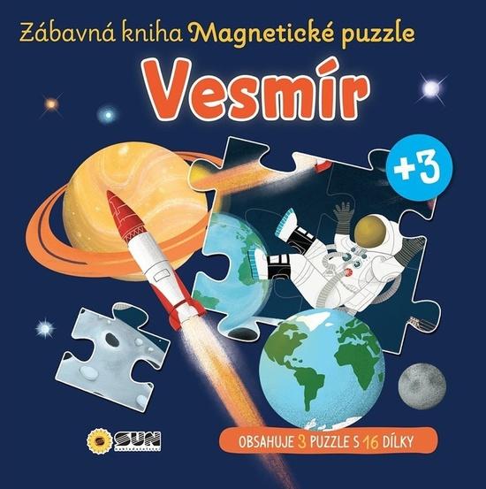 Levně Vesmír Zábavná kniha Magnetické puzzle