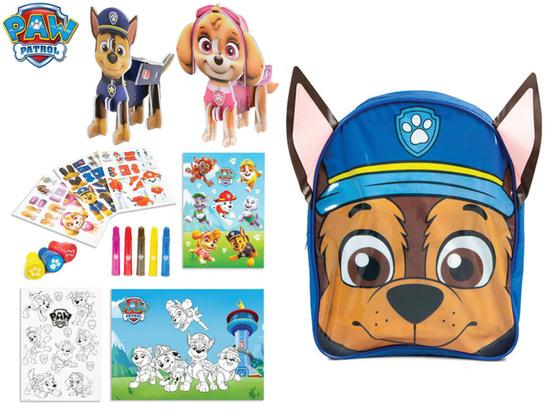 Levně Paw Patrol tvořivá sada s barvičkami, nálepkami a omalovánkami