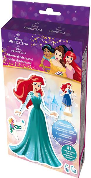 Levně Magnetické oblékání s omalovánkou Disney Princezny