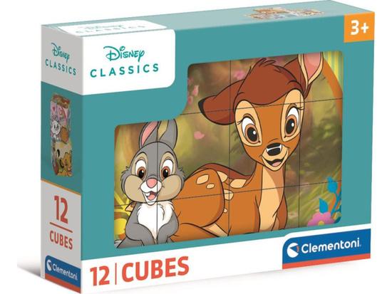 Levně Obrázkové kostky Disney klasické pohádky 12 kostek