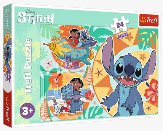 Levně TREFL Puzzle Lilo&Stitch: Šťastný den MAXI 24 dílků