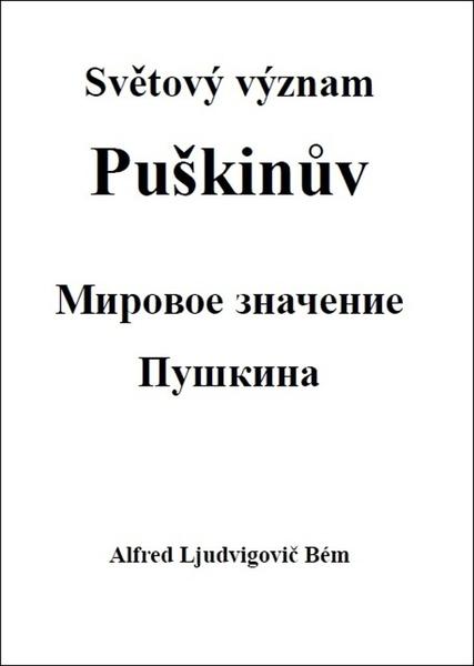 Levně Světový význam Puškinův