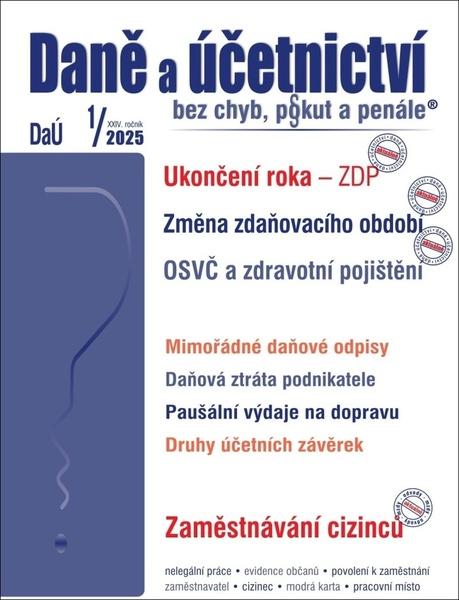 Levně Daně a účetnictví bez chyb, pokut a penále 1/2025