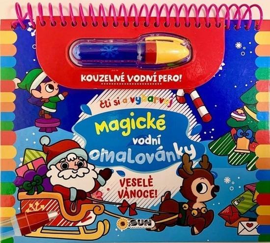 Levně Magické vodní omalovánky Veselé Vánoce!