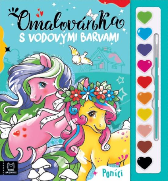 Levně Omalovánka s vodovými barvami Poníci