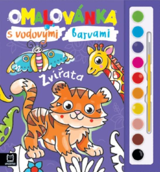 Levně Omalovánka s vodovými barvami Zvířata