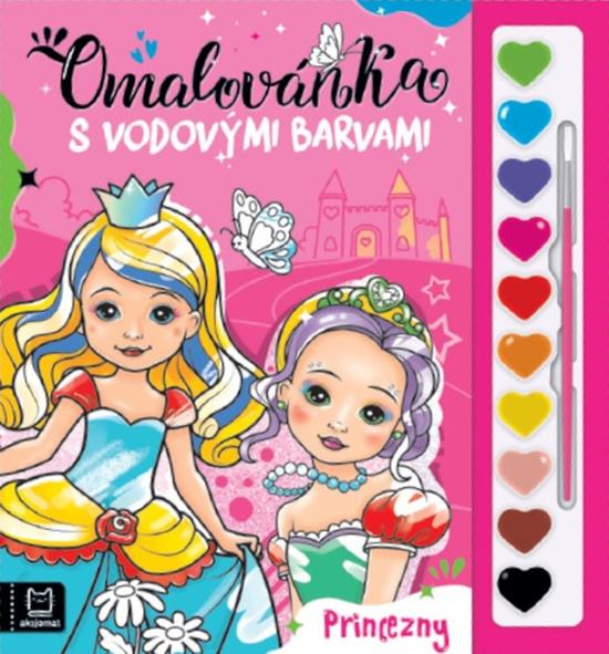 Levně Omalovánka s vodovými barvami Princezny