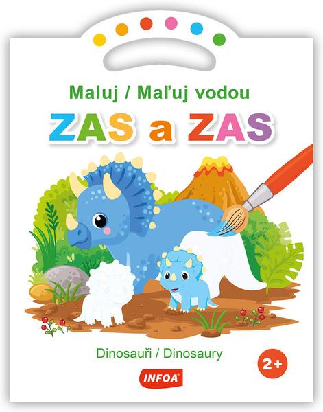 Levně Maluj/Maľuj vodou ZAS a ZAS Dinosauři/Dinosaury