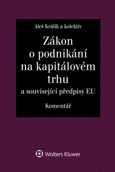 Levně Zákon o podnikání na kapitálovém trhu