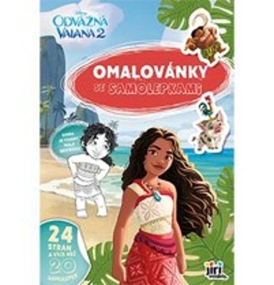 Levně Omalovánky A4 se samolepkami Vaiana 2