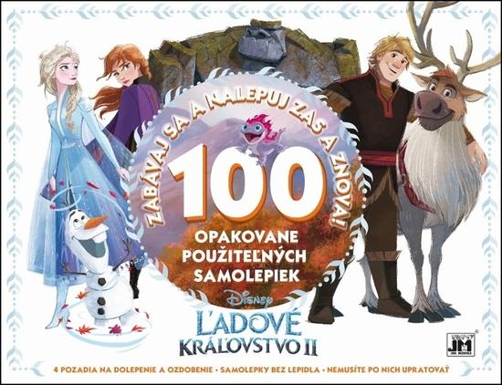 Levně 100 opakovane použiteľných samolepiek Ľadové kráľovstvo II