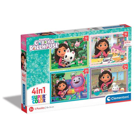 Levně Puzzle 4v1 Gábinin kouzelný domek