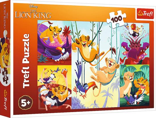 Levně Puzzle Odvážný Lví král