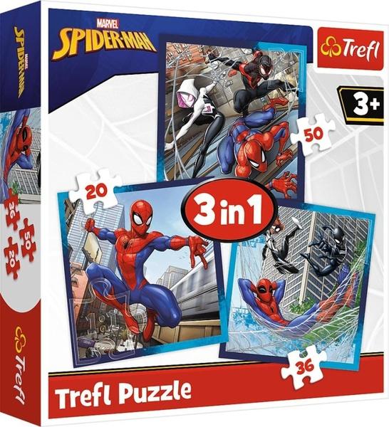 Levně Puzzle Spiderman 3v1