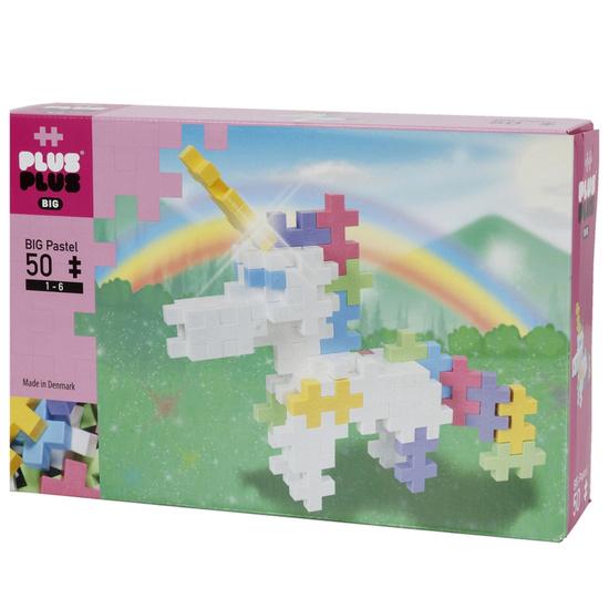 Levně Plus-Plus BIG Pastel Jednorožec (50 ks)