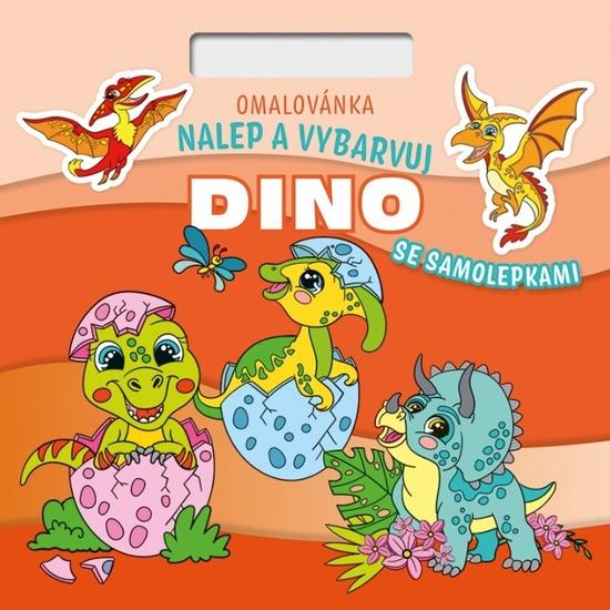 Levně Omalovánka Čtverec Nalepuj a vybarvuj! Dino