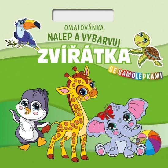 Levně Omalovánka Čtverec Nalepuj a vybarvuj! Zvířátka