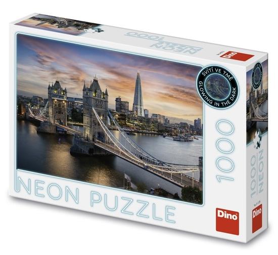 Levně Puzzle 1000 Soumrak nad Tower Bridge neon