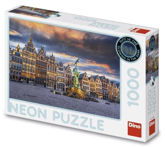 Levně Puzzle 1000 Bouře nad Antverpami neon