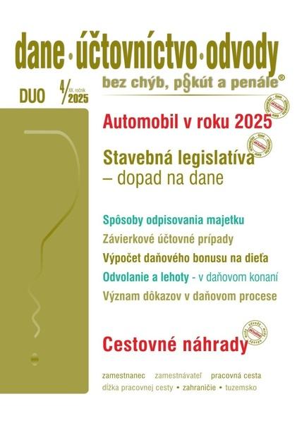 Levně DUO 4/2025 – Automobil v podnikaní