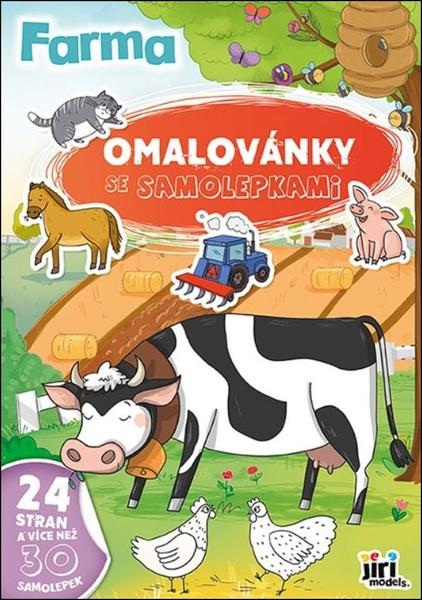 Levně Omalovánky A4 se samolepkami Farma