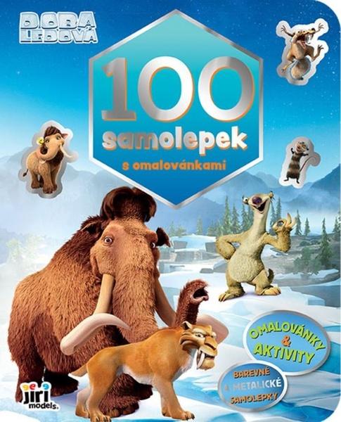 Levně 100 samolepek s omalovánkami Doba ledová