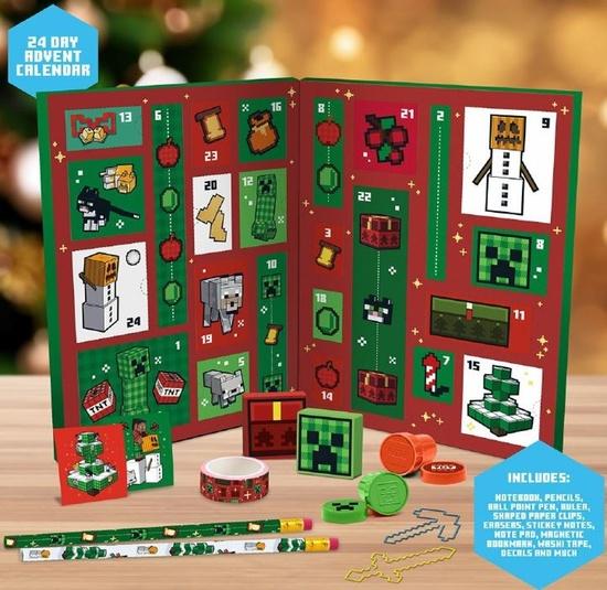 Levně Adventní kalendář Minecraft Stationery 24 Day 2025