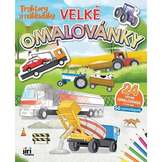 Levně Velké omalovánky Traktory a náklaďáky