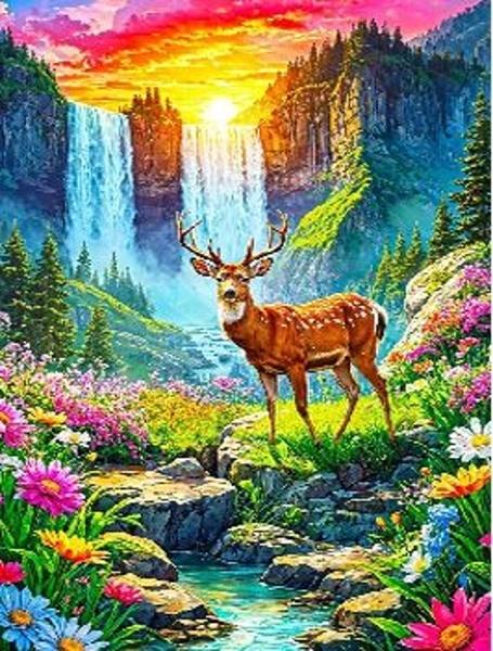 Levně Puzzle Ráj jelenů 1000 dílků